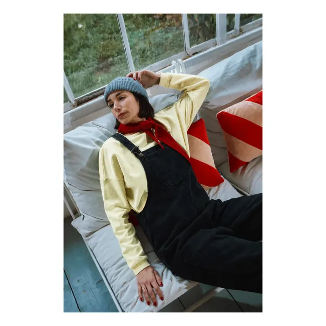 Sweat Acentra Velours | Jaune pâle