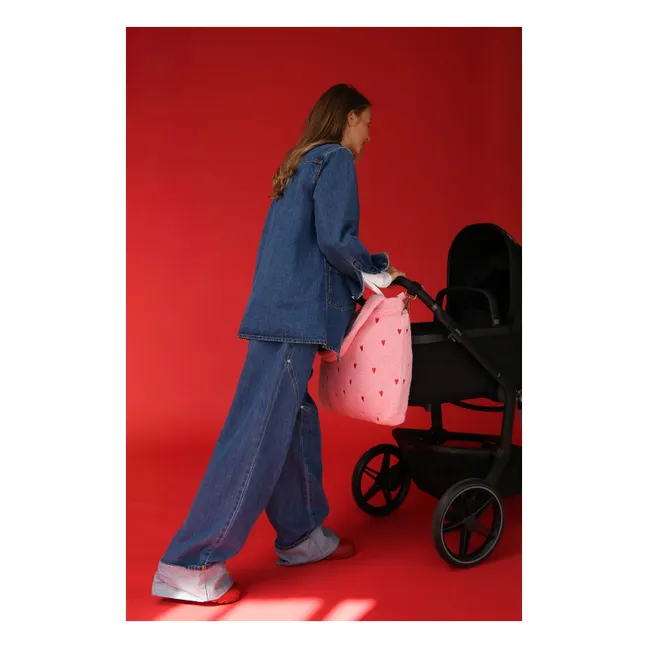 Hearts Diaper Bag | Pink