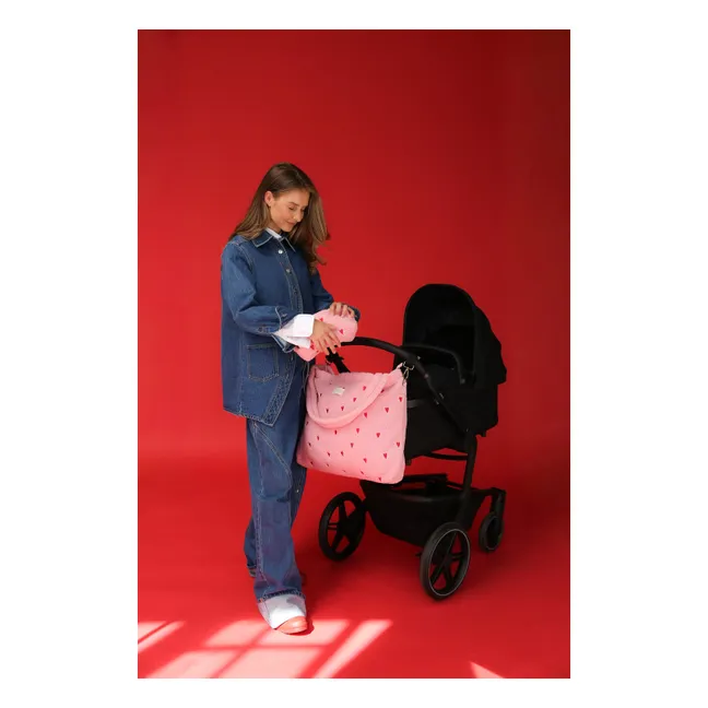 Hearts Diaper Bag | Pink