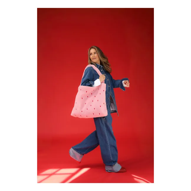 Hearts Mom Bag | Pink