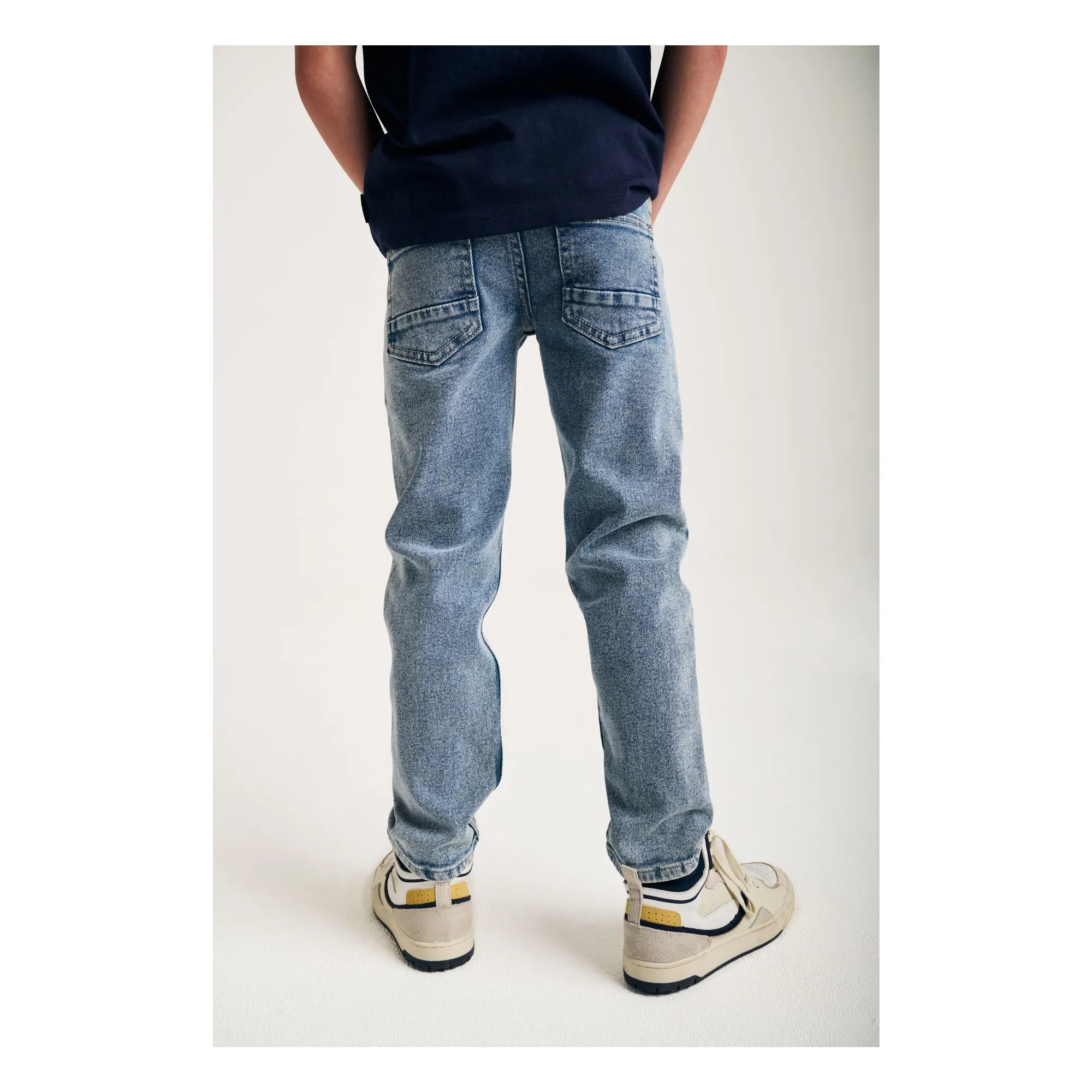 Jean Straight Dimitri | Denim bleached- Image produit n°0