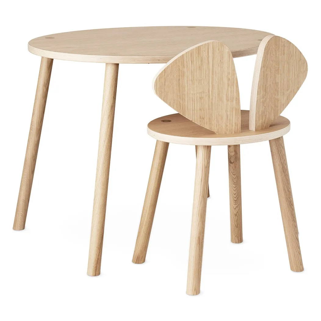 Nofred Oak School Table And Mouse Chair