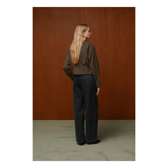 Chemise Idris Soie | Bronze
