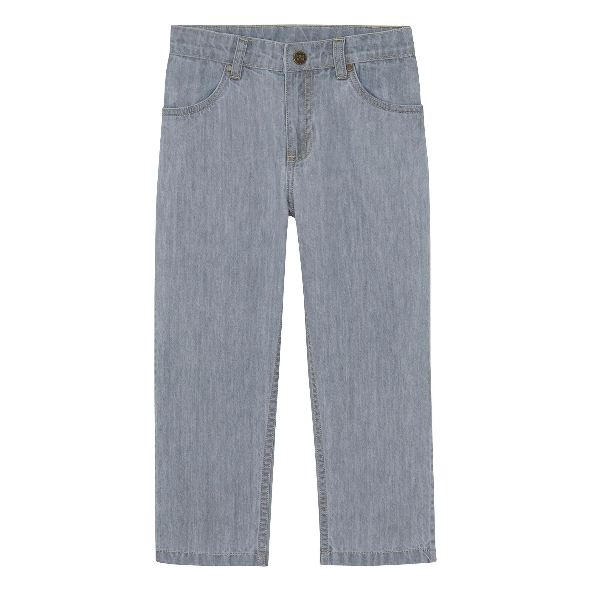 Bonton Grey Daddy Chambray Pants