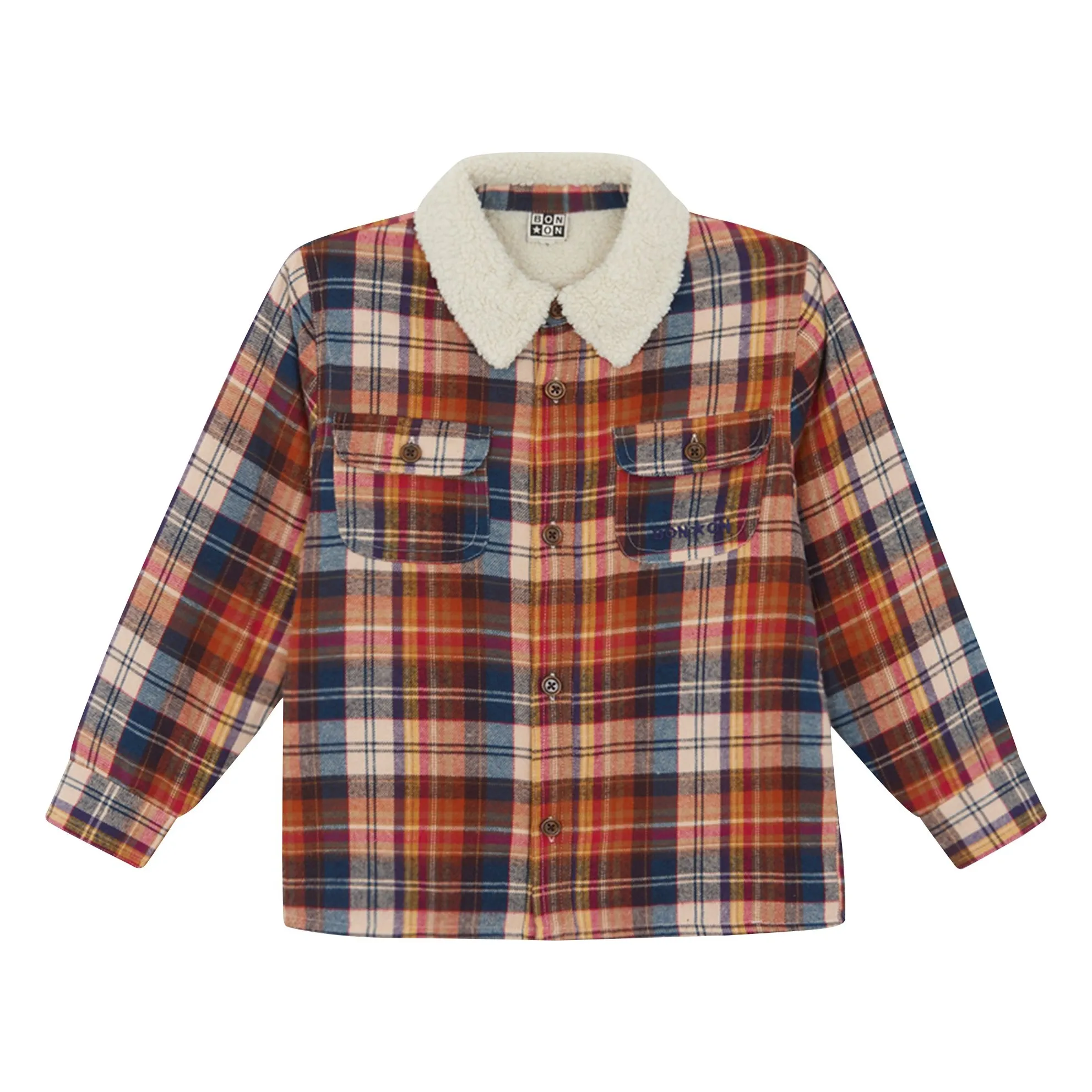 Bonton Red Banana Plaid Overshirt