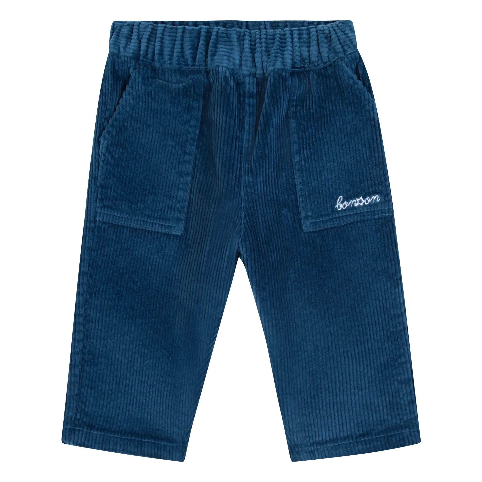 Bonton Petrol Blue Darius Velvet Pants