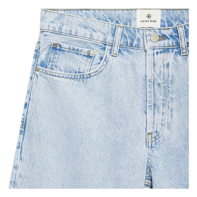 Vaqueros Hugh de algodón ecológico | Washed Blue