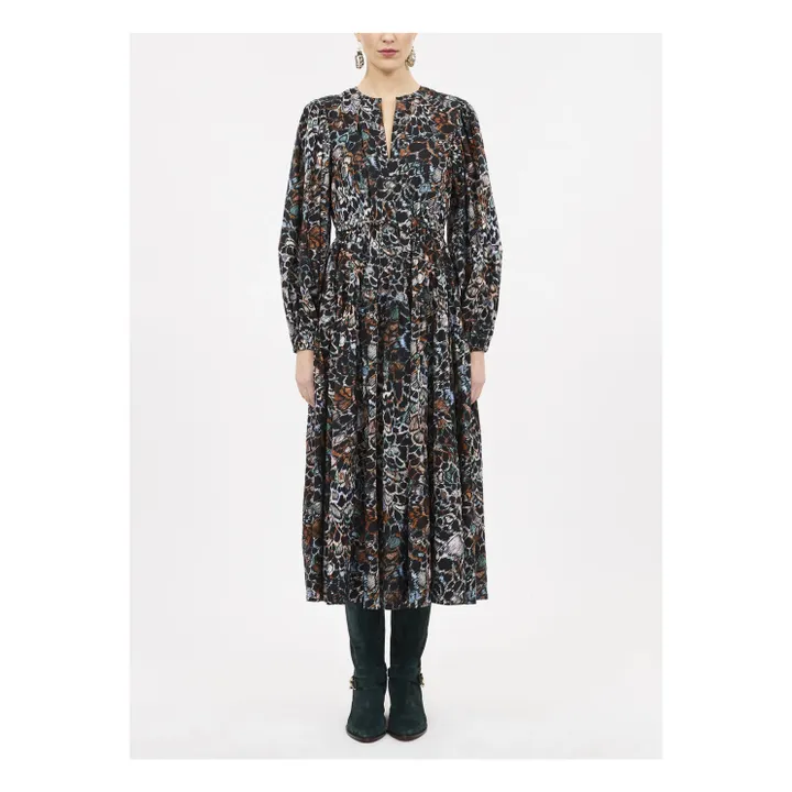 Aurelie Cotton Poplin Dress | Black- Product image n°0