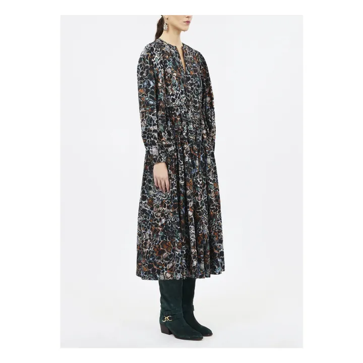 Aurelie Cotton Poplin Dress | Black- Product image n°1