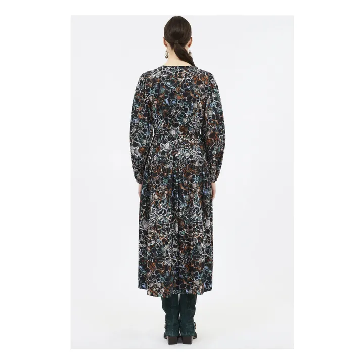 Aurelie Cotton Poplin Dress | Black- Product image n°2