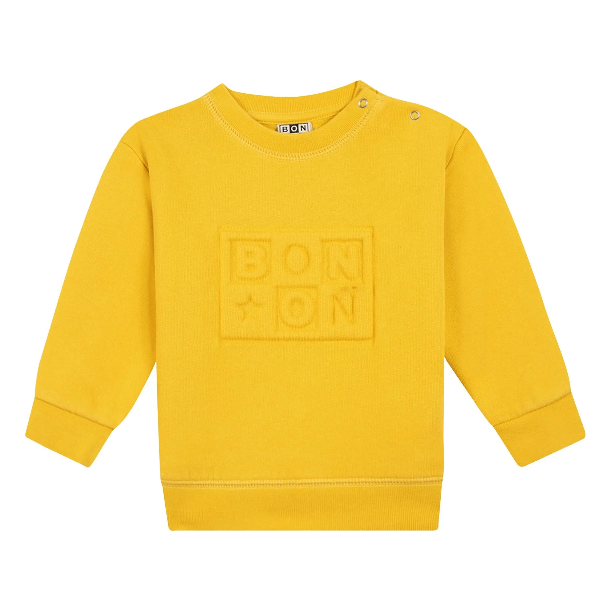Bonton Yellow Smily Logo Sweatshirt