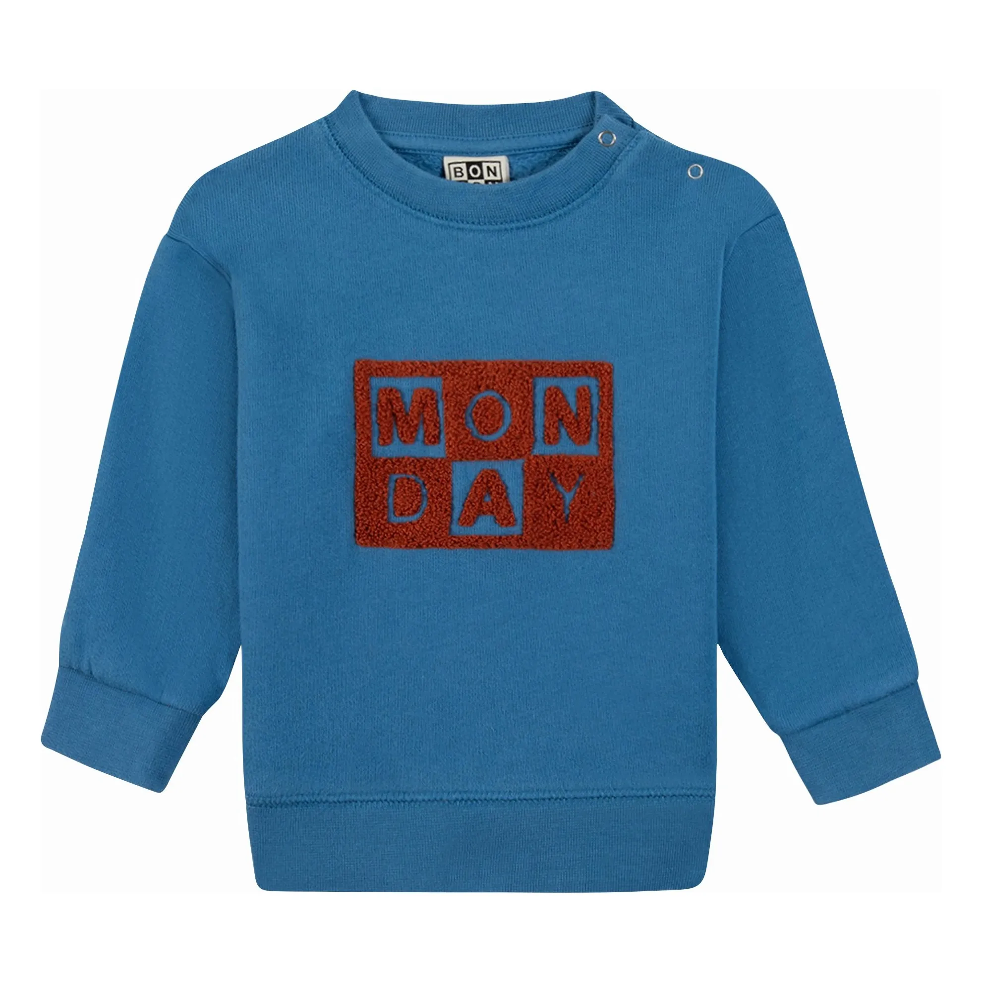 Bonton Blue Smily Folk Sweat