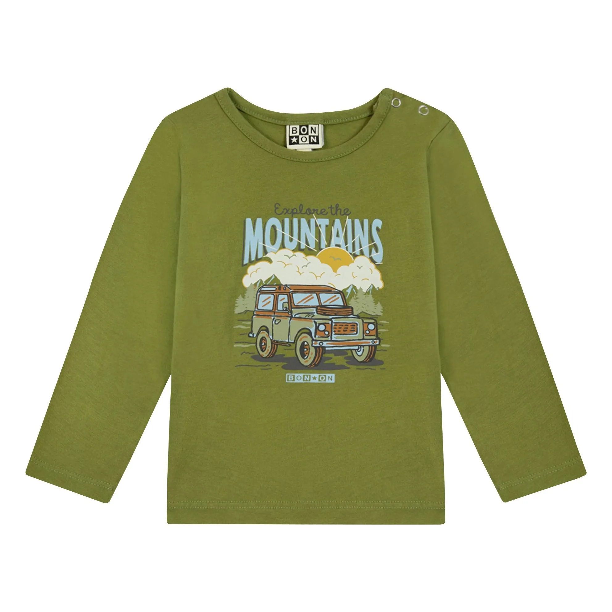 Bonton Green Cab Explore The Mountains T-Shirt