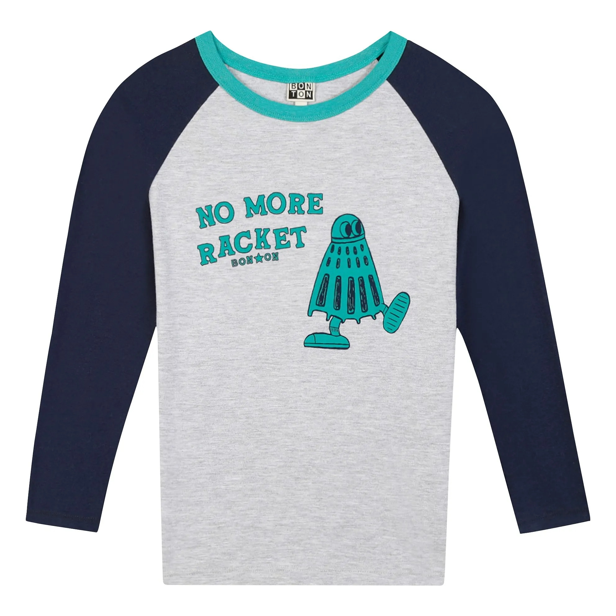 Bonton Heather Grey Tipi Racket T-Shirt