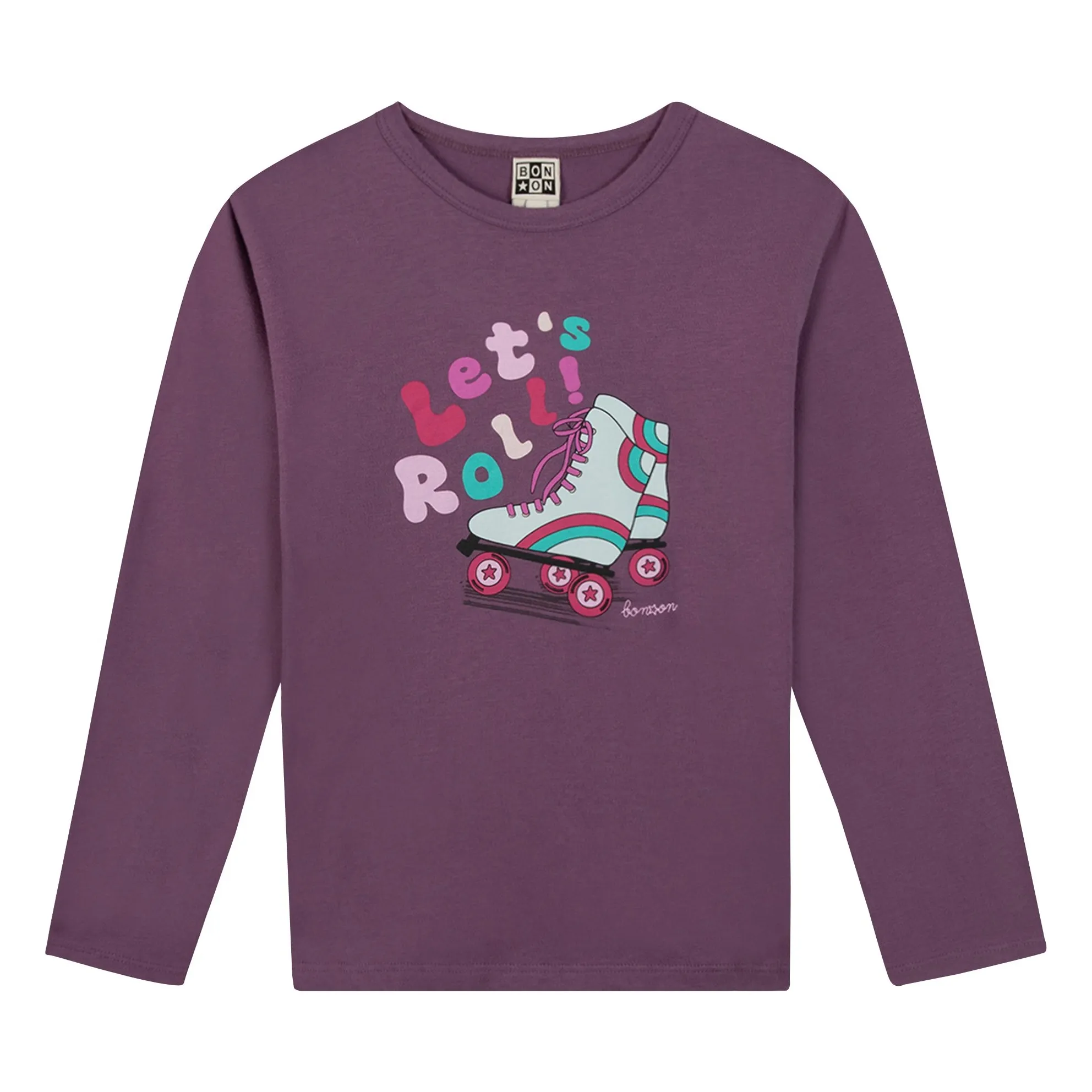 Bonton Purple Taxo Let's Roll T-Shirt