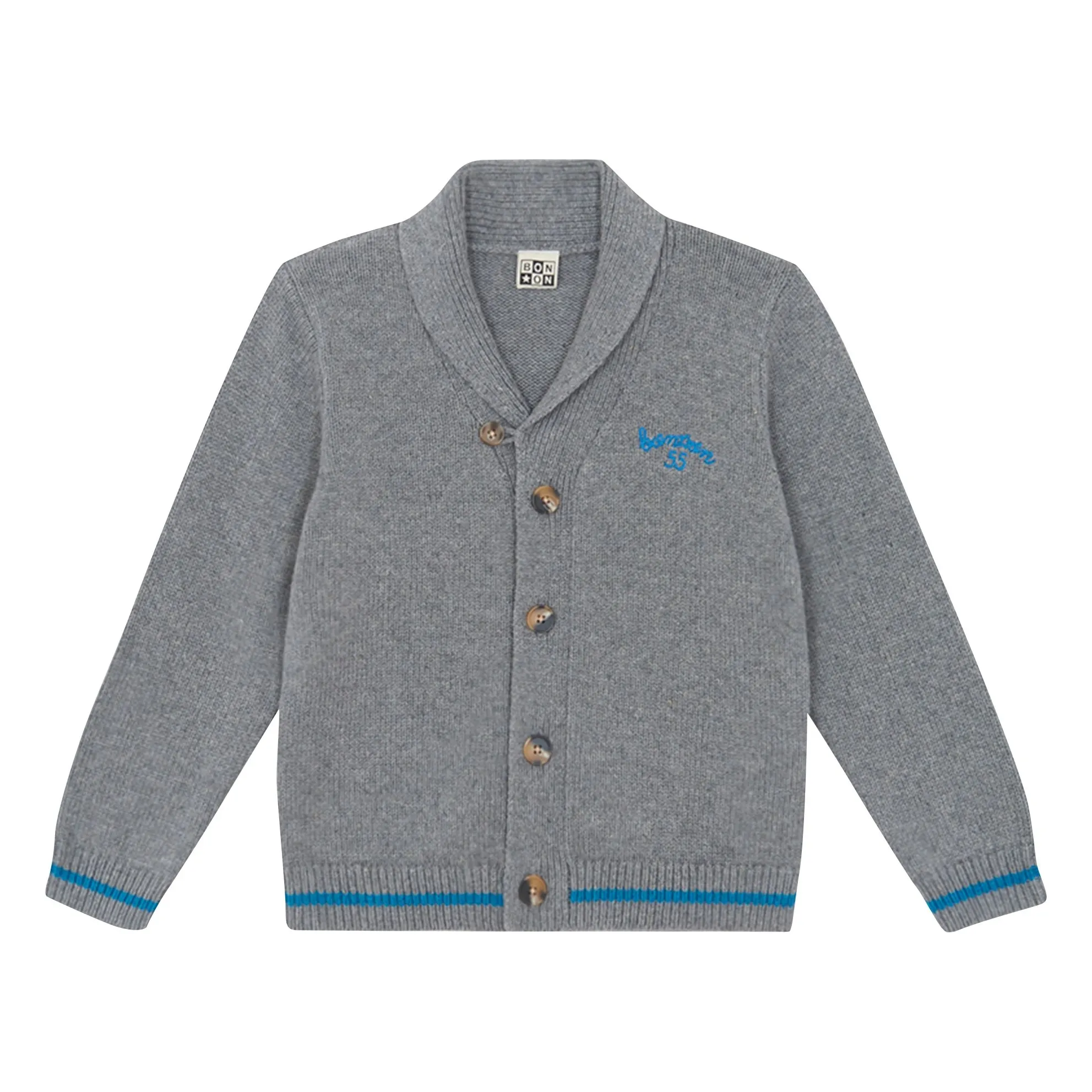Bonton Heather Grey Cardigan Hubert