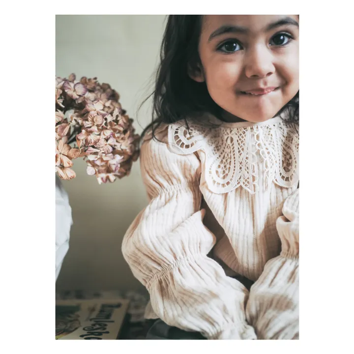 Blouse Suma Coton Bio | Crème- Image produit n°1