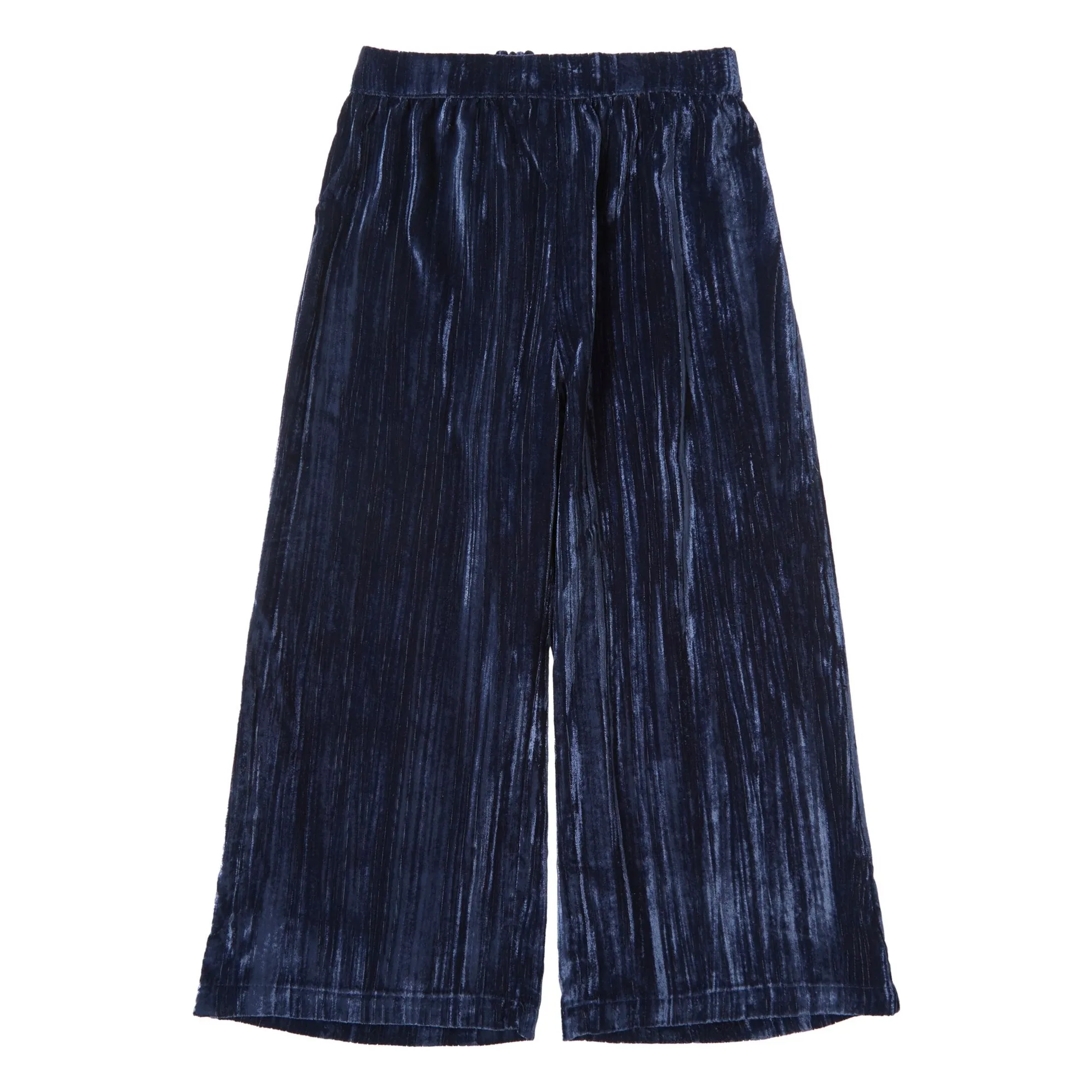 Tocoto Vintage Navy Blue Velvet Pants