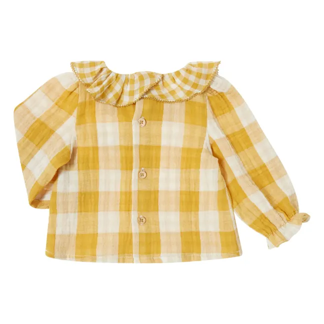 Blusa Vichy Baby | Amarillo Mostaza