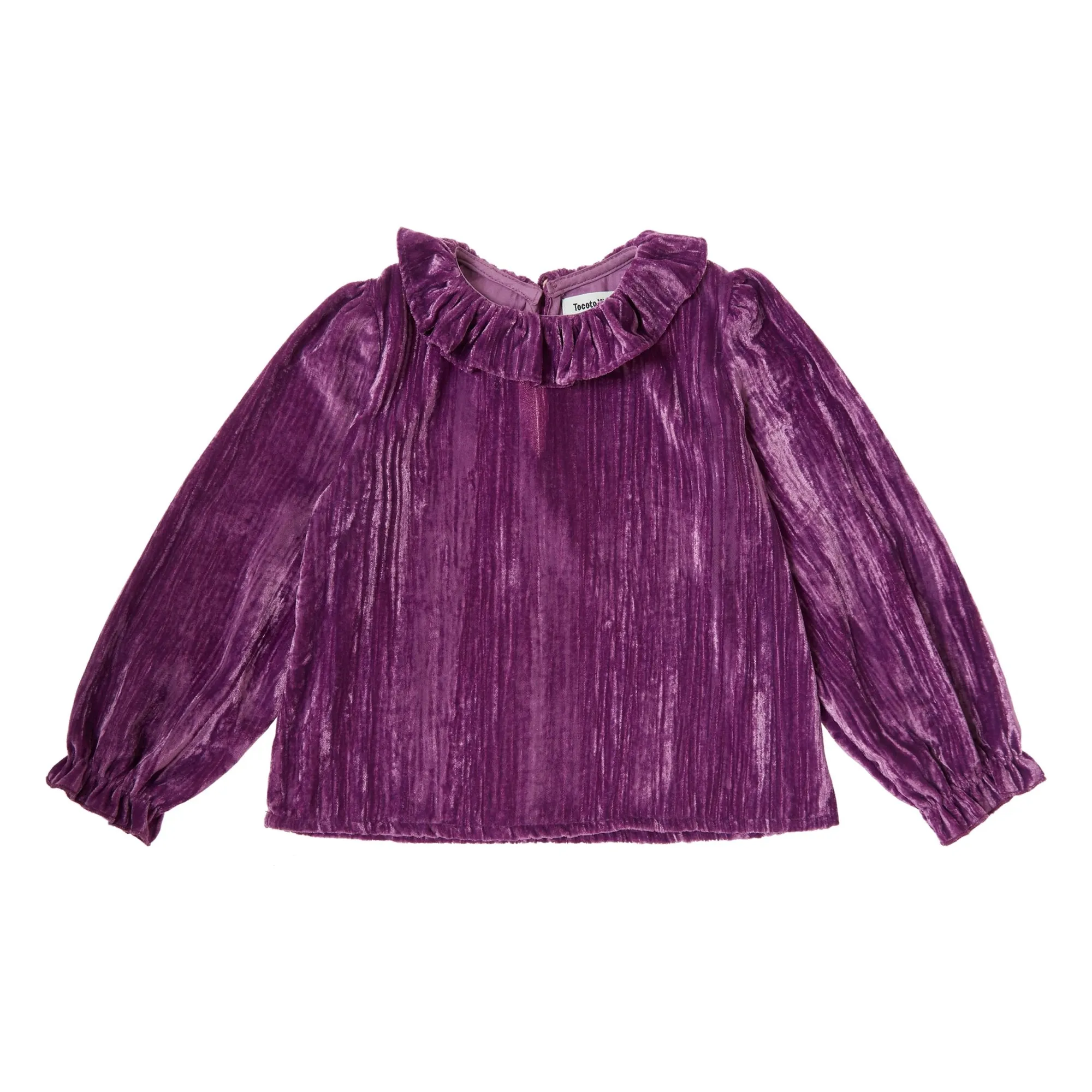Tocoto Vintage Lilac Velvet Blouse