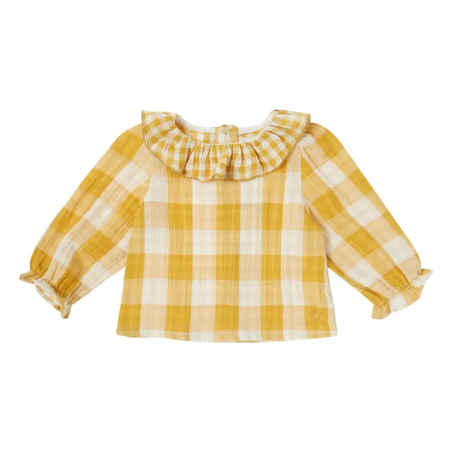 Blusa Vichy Baby | Amarillo Mostaza