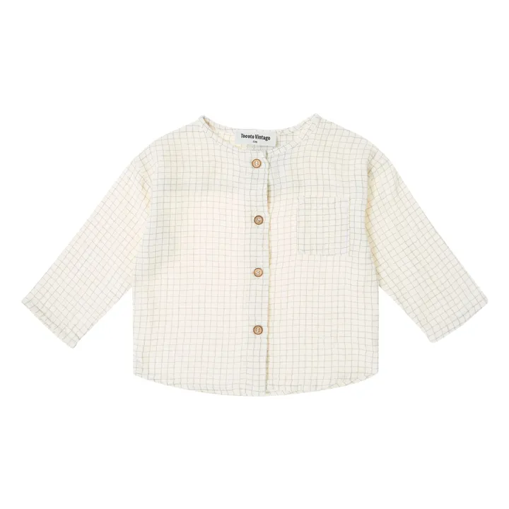 Camicia Carreaux | Ecru- Immagine del prodotto n°1