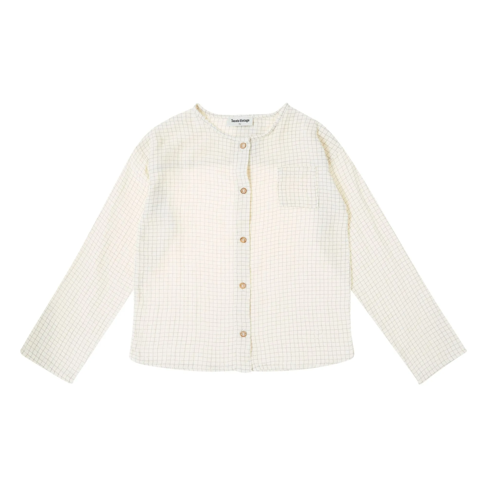 Tocoto Vintage Ecru Carreaux Shirt
