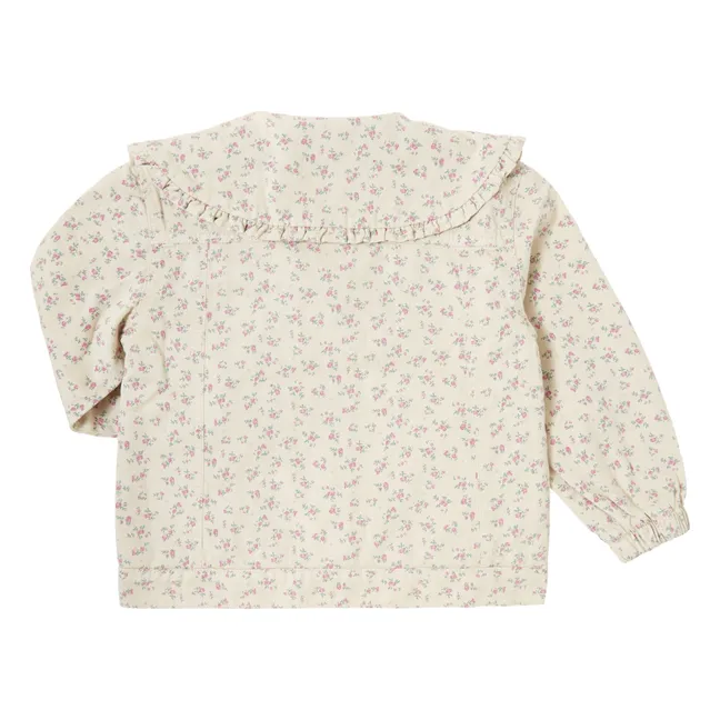 Chaqueta vaquera Flowers | Crema