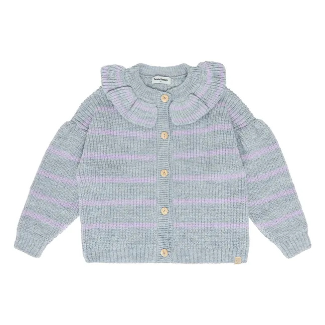 Rebeca con volantes de alpaca | Gris