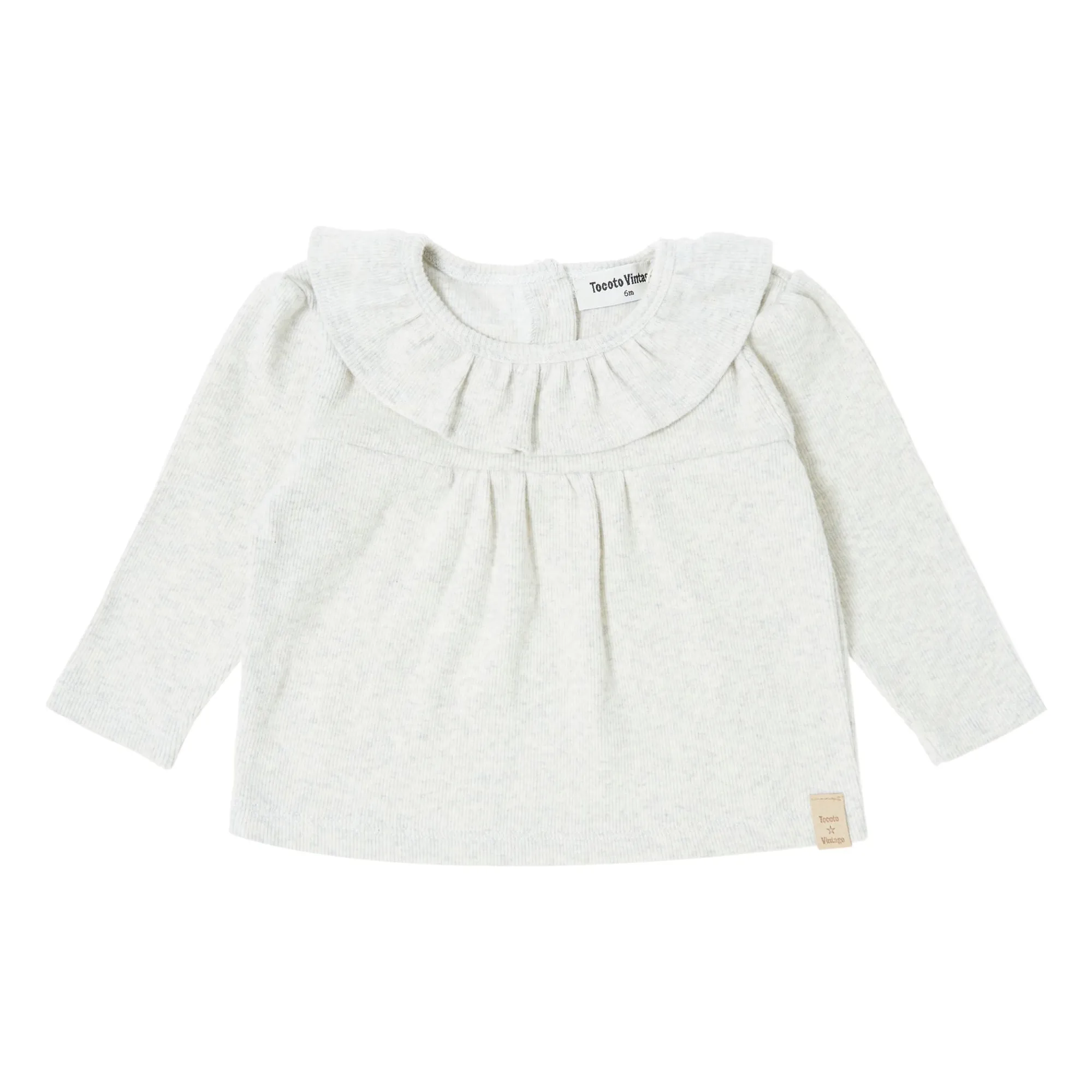 Tocoto Vintage Ecru Flying Neck T-Shirt