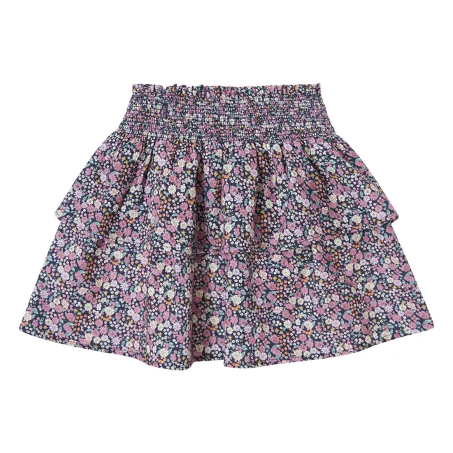 Falda de flores | Azul Marino