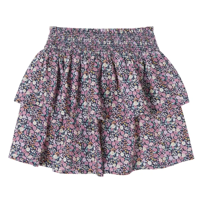 Falda de flores | Azul Marino