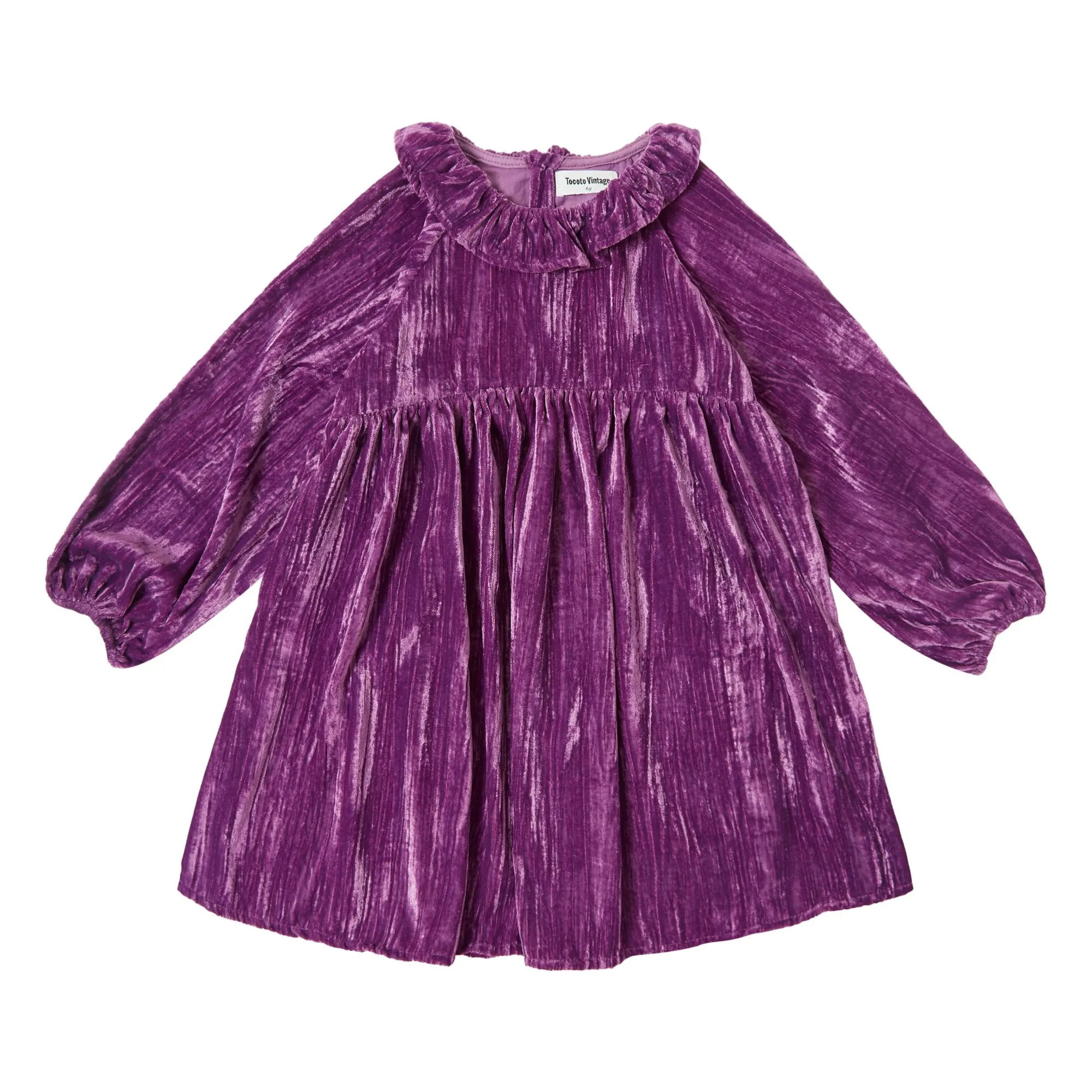Tocoto Vintage Lilac Velvet Dress