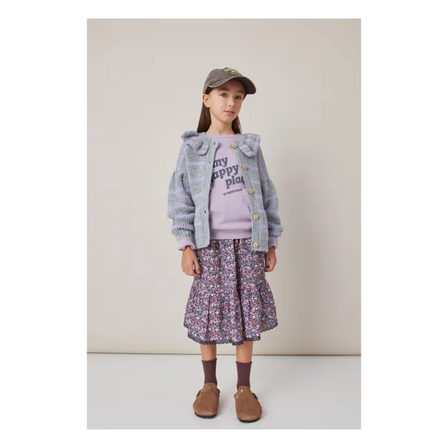 Rebeca con volantes de alpaca | Gris