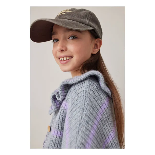 Rebeca con volantes de alpaca | Gris