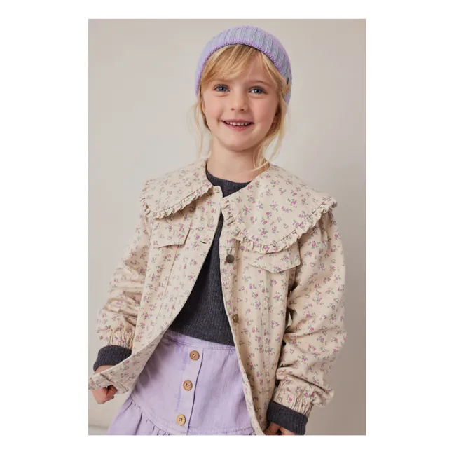 Chaqueta vaquera Flowers | Crema