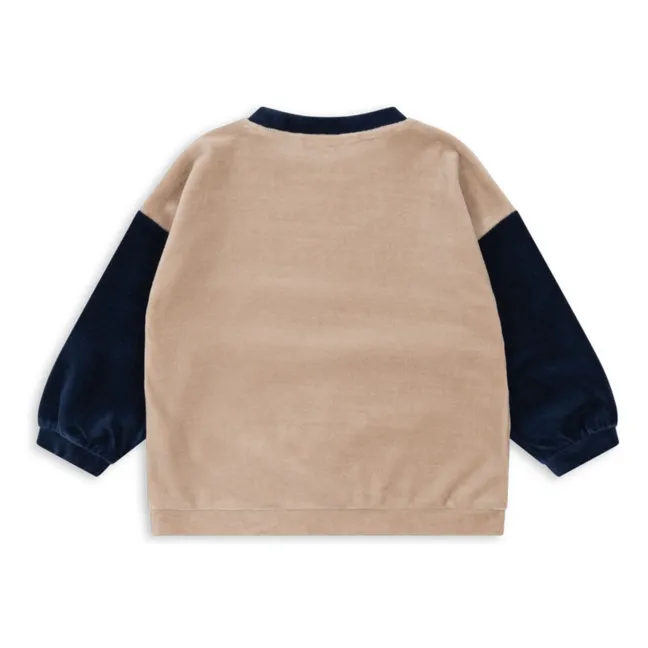 Sudadera de terciopelo Wally | Azul Marino