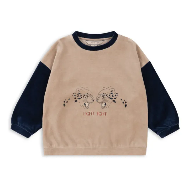 Sudadera de terciopelo Wally | Azul Marino
