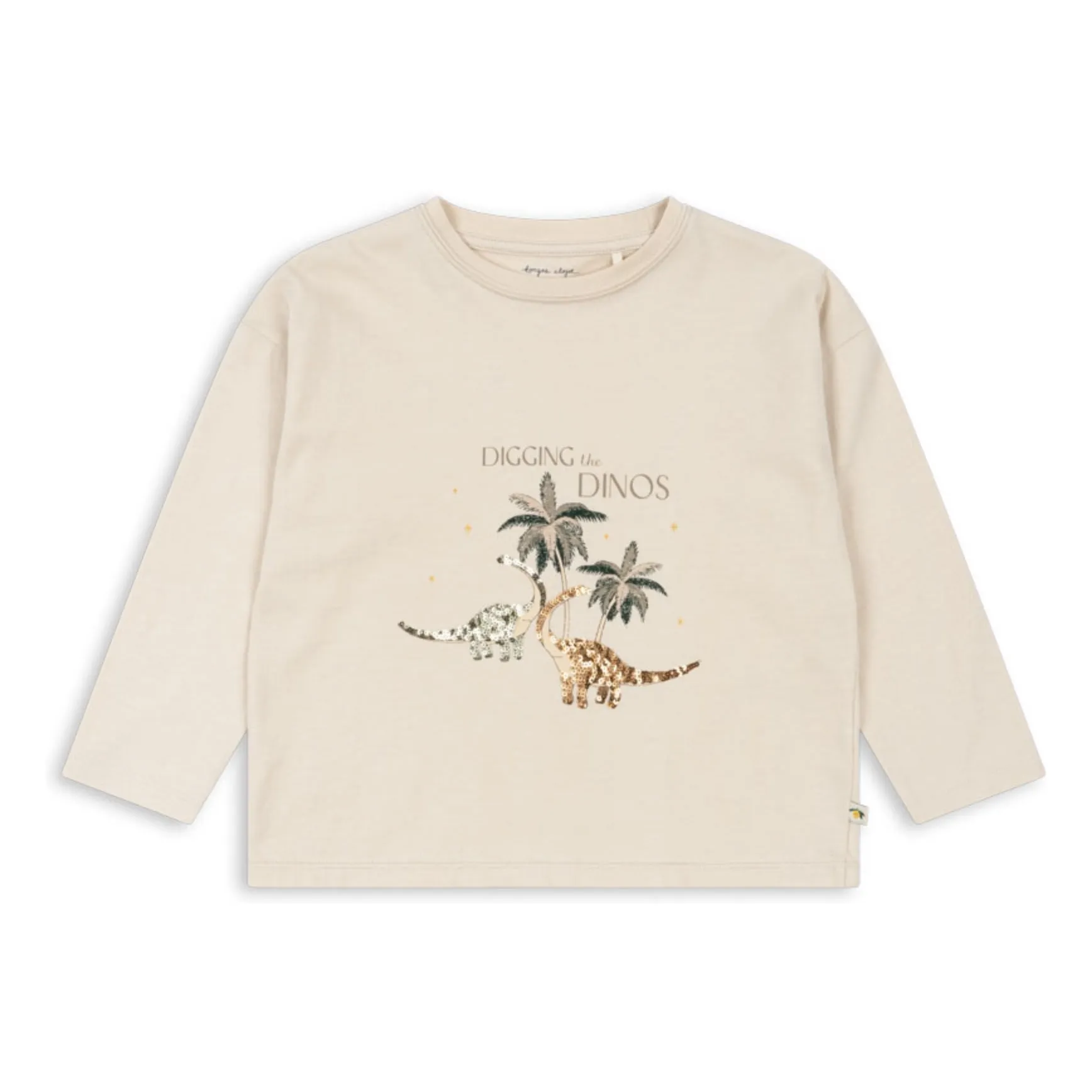 Konges Sløjd Ecru Linen Sequins T-Shirt