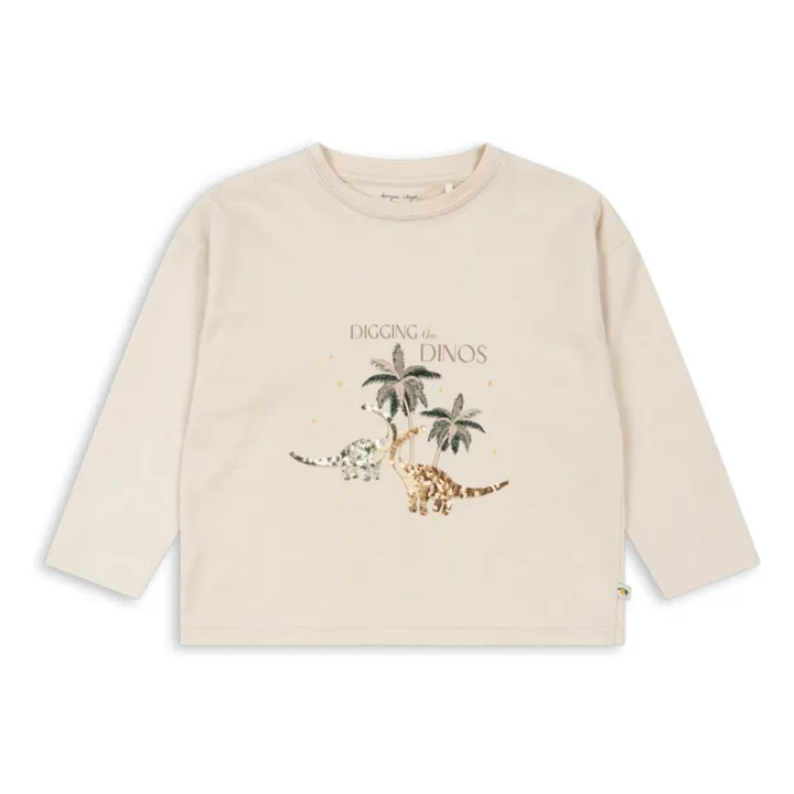 T-shirt Lin Sequins | Ecru- Image produit n°0