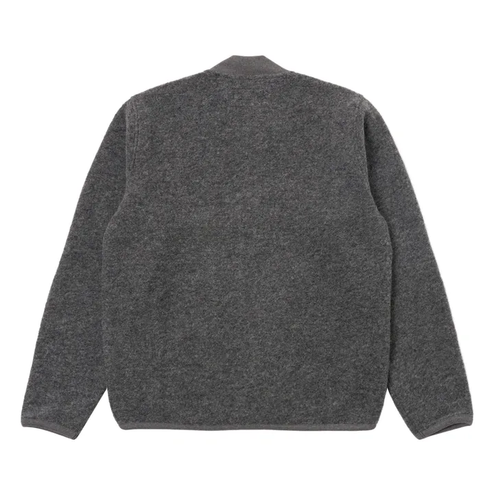 Bomber de lana con cremallera | Gris- Imagen del producto n°1