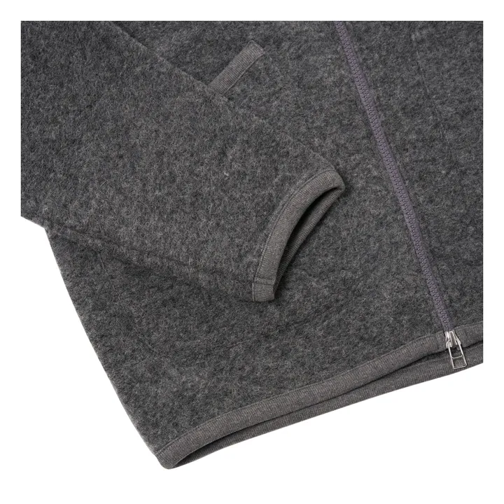 Bomber de lana con cremallera | Gris- Imagen del producto n°3