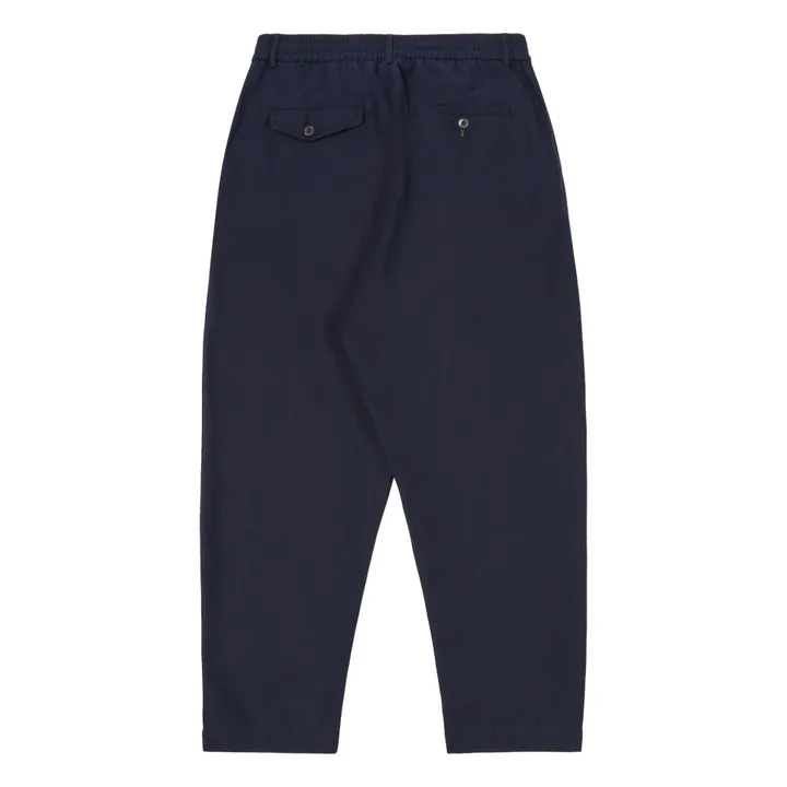 Pantalon Track Moleskine | Bleu marine- Image produit n°3