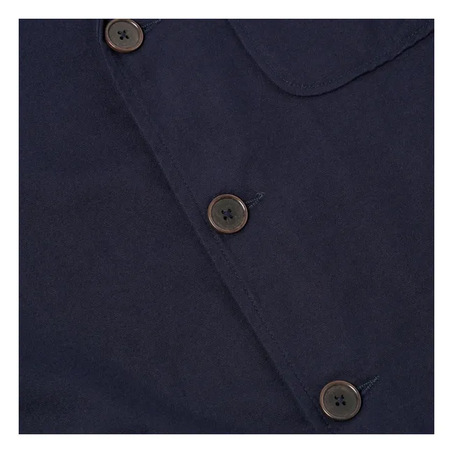 Chaqueta abotonada Moleskine | Azul Marino