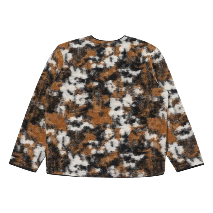 Giacca con zip in lana Liner Flower | Ecru- Immagine del prodotto n°3