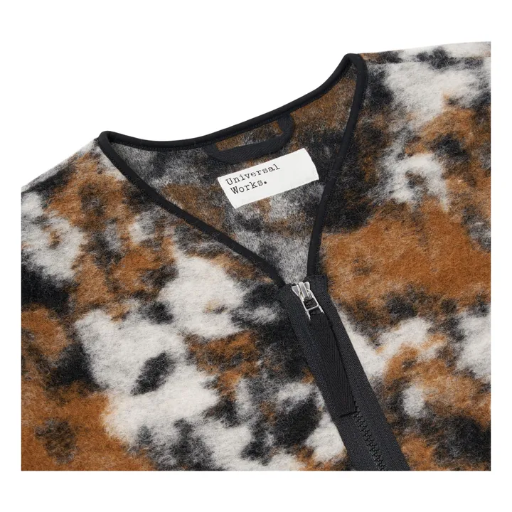 Giacca con zip in lana Liner Flower | Ecru- Immagine del prodotto n°4