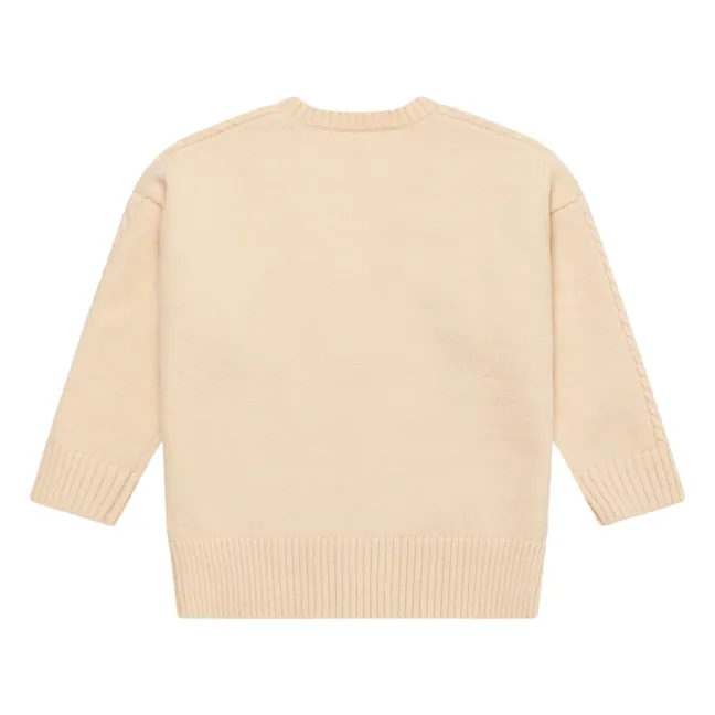 Embroidered Rabbit Cardigan | Cream