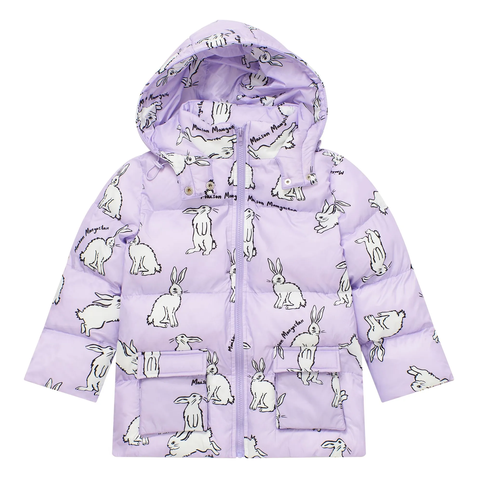 Maison Mangostan Lilac Rabbit Down Jacket