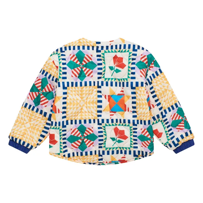Chaqueta acolchada Patchwork | Azul