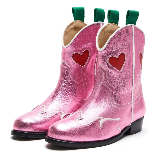 Santiags Sweetheart Leder | Rosa
